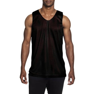 Ma Croix Men's Reversible Basketball Jersey Breathable Practice Tank Top