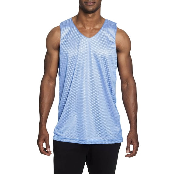 Ma Croix Men's Reversible Basketball Jersey Breathable Practice Tank Top