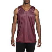 Ma Croix Men's Reversible Basketball Jersey Breathable Practice Tank Top