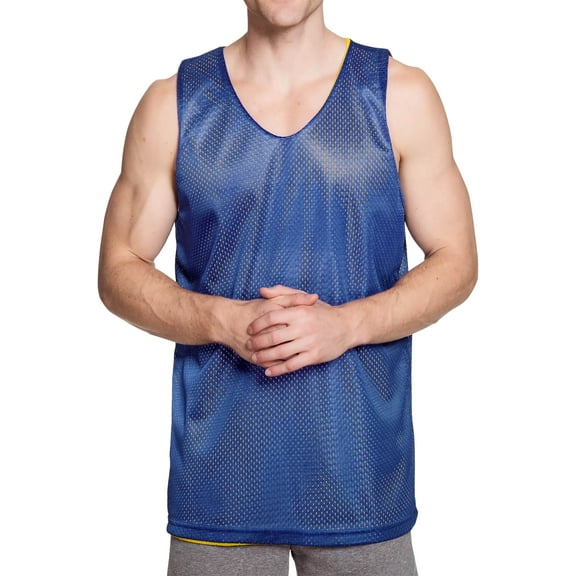 Ma Croix Men's Reversible Basketball Jersey Premium Moisture Wicking Mesh Practice Tank Top
