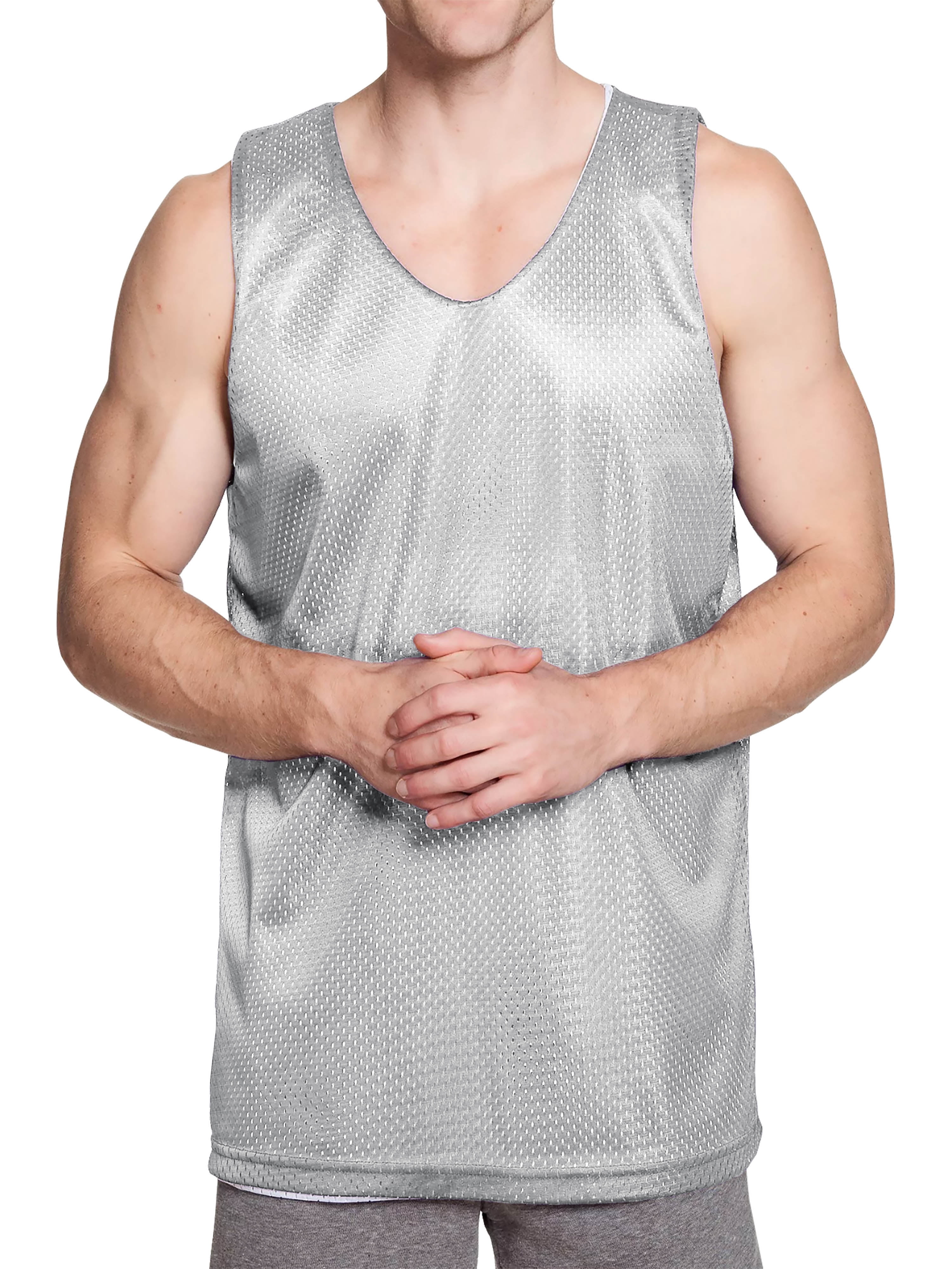 TOPTIE Reversible Basketball Jerseys Heren Tank Top Mesh Tank Lacrosse