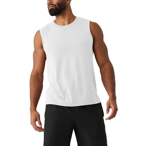Ma Croix Men's Sleeveless Tee Shirts Muscle Gym Tank Top Work Out Comfort
