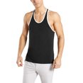 thumbnail image 1 of Ma Croix Men's Slim Fit Racer Back Tank Top with Contrast Binding, 1 of 5