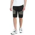 thumbnail image 1 of Ma Croix Men's Slim Fit Stripe Color Zipper Accent Short Jogger, 1 of 3