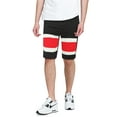 thumbnail image 1 of Ma Croix Men's Slim Fit Stripe Color Zipper Accent Short Jogger, 1 of 3