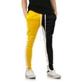 thumbnail image 1 of Ma Croix Men's Three-Tone Stripe Stretch Skinny Track Pants, 1 of 7