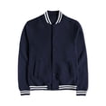 thumbnail image 1 of Ma Croix Men's Varsity Lettermans Classic Button Down Fleece Ribbed Collar Cuff Jacket, 1 of 3