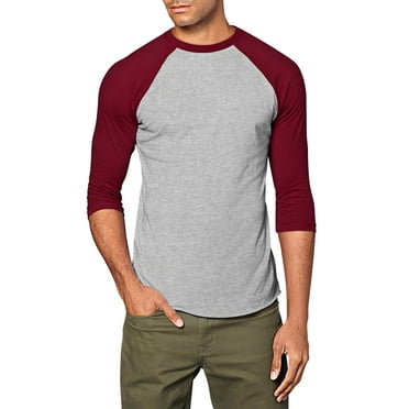 Ma Croix Mens 3/4 Sleeve Raglan Baseball T Shirt
