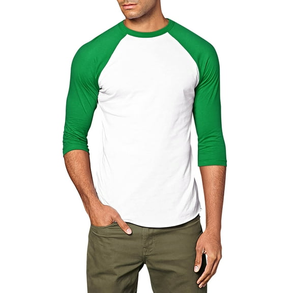 Ma Croix Mens 3/4 Sleeve Raglan Baseball T Shirt
