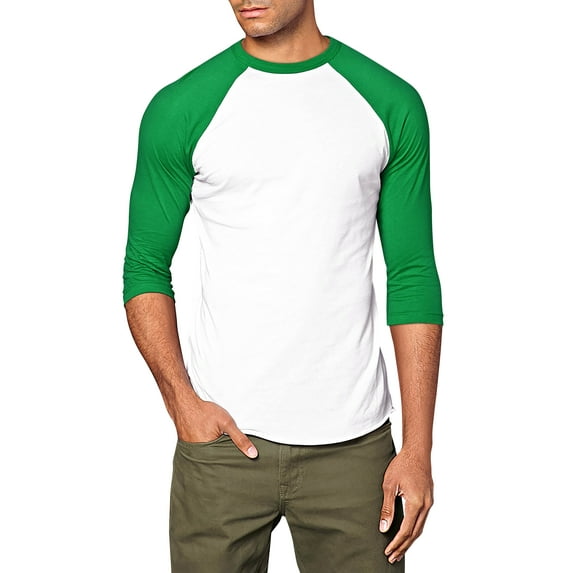 Ma Croix Mens 3/4 Sleeve Raglan Baseball T Shirt