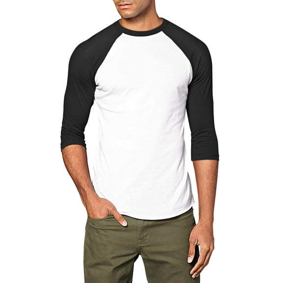 Ma Croix Mens 3/4 Sleeve Raglan Baseball T Shirt
