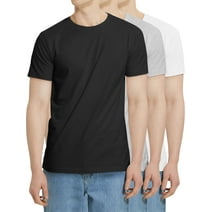 Ma Croix Mens 3-Pack Premium Cotton Casual Crew Neck Short Sleeve Tee Shirt