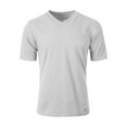 thumbnail image 1 of Ma Croix Mens Active Solid V-Neck T-Shirts Heavy Blend Cotton Short Sleeve, Up to 5XL, 1 of 4