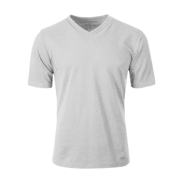 Ma Croix Mens Active Solid V-Neck T-Shirts Heavy Blend Cotton Short Sleeve, Up to 5XL