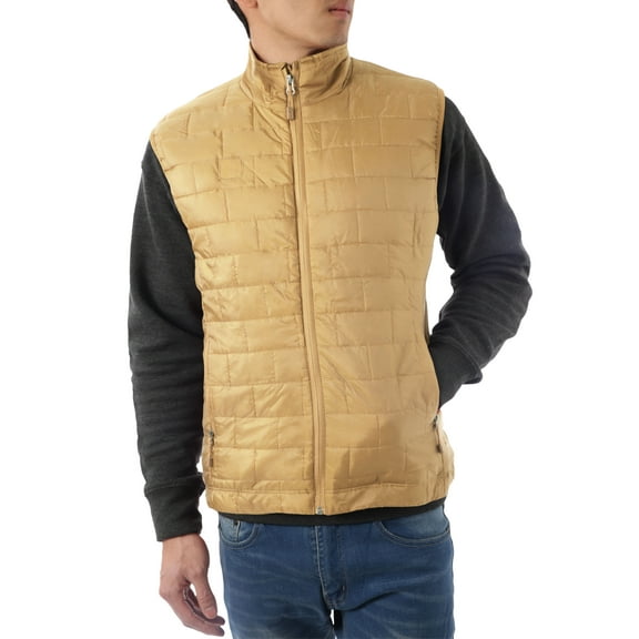 Ma Croix Mens All Season Vest Puffer Quilted Pocketable Water Resistant Vest