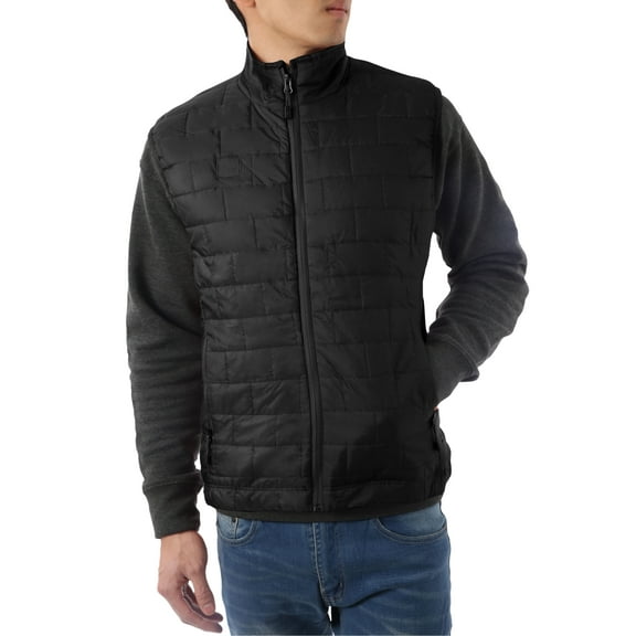 Ma Croix Mens All Season Vest Puffer Quilted Pocketable Water Resistant Vest