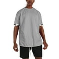 thumbnail image 1 of Ma Croix Mens Athletic Three-Tone Short Sleeve Crew Neck Tee Shirts, 1 of 6