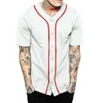 thumbnail image 1 of Ma Croix Mens Baseball Jersey Button Down Athletic Sport Uniform, 1 of 4