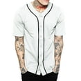 thumbnail image 1 of Ma Croix Mens Baseball Jersey Button Down Athletic Sport Uniform, 1 of 4