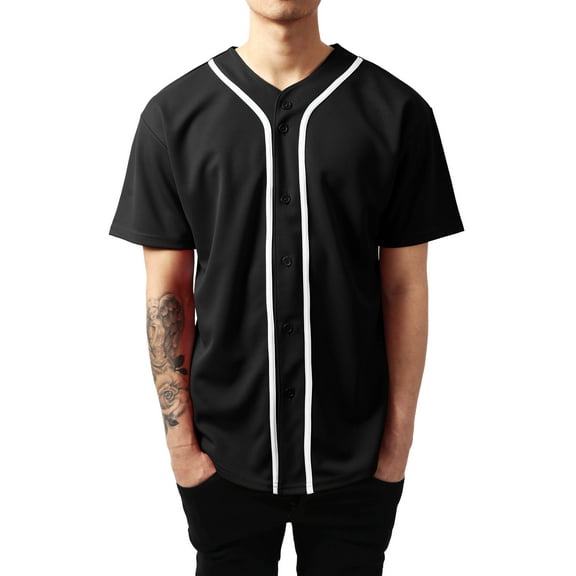 Ma Croix Mens Baseball Jersey Button Shirt Active Sportswear