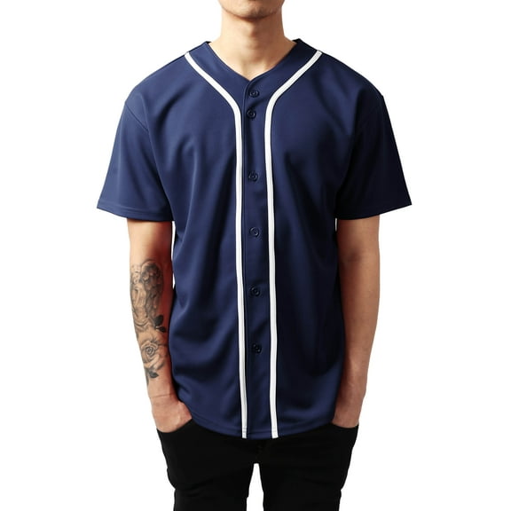 Ma Croix Mens Baseball Jersey Button Shirt Active Sportswear