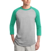 Ma Croix Mens Baseball Raglan 3/4 Sleeve Plain Jersey Team Uniform Athletic Sportswear T Shirt