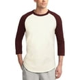 thumbnail image 1 of Ma Croix Mens Baseball Raglan 3/4 Sleeve Plain Jersey Team Uniform Athletic Sportswear T Shirt, 1 of 6