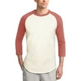 thumbnail image 1 of Ma Croix Mens Baseball Raglan 3/4 Sleeve Plain Jersey Team Uniform Athletic Sportswear T Shirt, 1 of 6