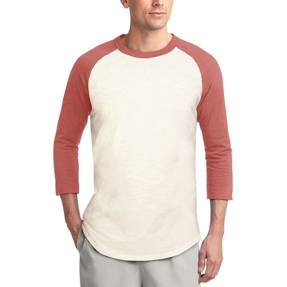 Ma Croix Mens Baseball Raglan 3/4 Sleeve Plain Jersey Team Uniform Athletic Sportswear T Shirt