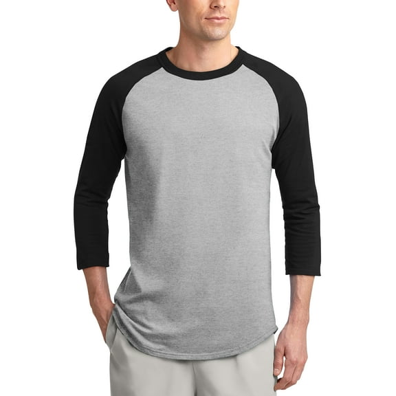 Ma Croix Mens Baseball Raglan 3/4 Sleeve Plain Jersey Team Uniform Athletic Sportswear T Shirt