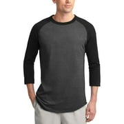 Ma Croix Mens Baseball Raglan 3/4 Sleeve Plain Jersey Team Uniform Athletic Sportswear T Shirt