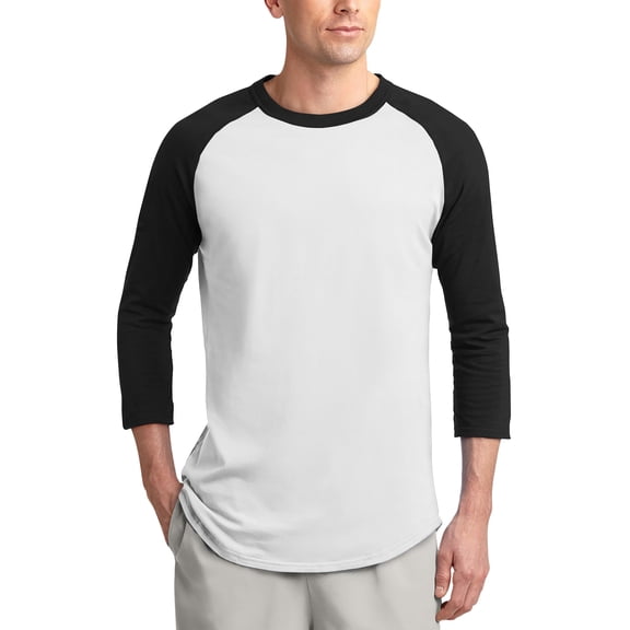 Ma Croix Mens Baseball Raglan 3/4 Sleeve Plain Jersey Team Uniform Athletic Sportswear T Shirt