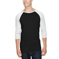 thumbnail image 1 of Ma Croix Mens Baseball Raglan 3/4 Sleeve T-Shirts Activewear Team Jersey, 1 of 6