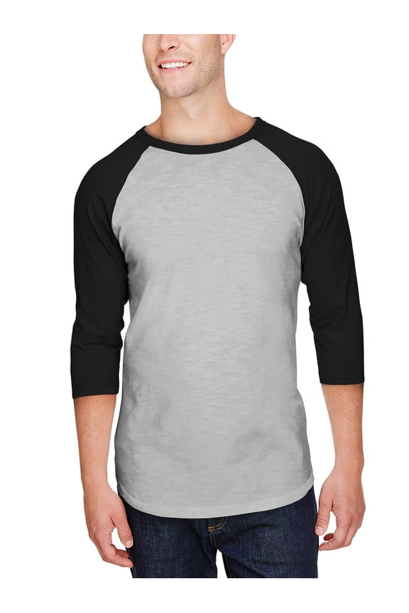 Mens Baseball Raglan 3/4 Sleeve T-Shirts Activewear Team Jersey