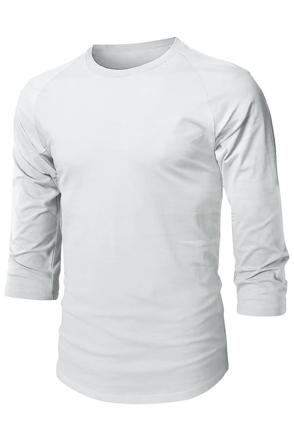 Mens Baseball Raglan Sleeve Shirt Jersey Uniform Tee