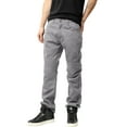 thumbnail image 1 of Ma Croix Mens Biker Jeans Straight Fit Distressed Zipper Denim Pants, 1 of 7