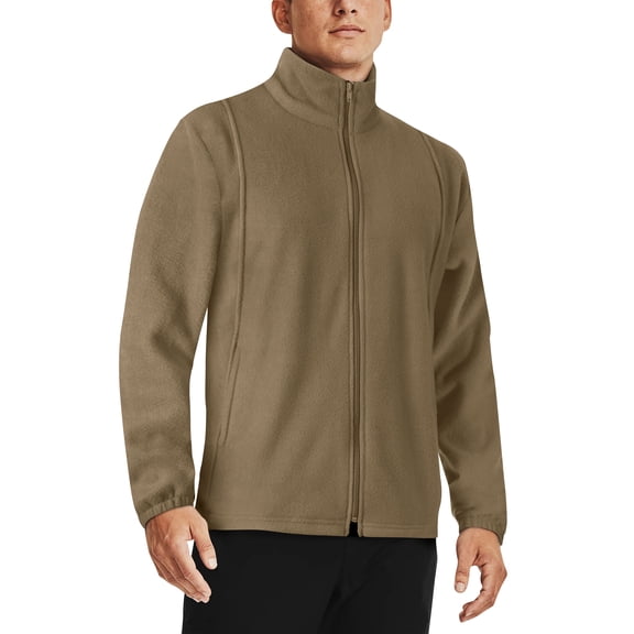 Ma Croix Mens Brushed Micro Fleece Full Zip Up Enclosure Outdoors Sweater Jacket