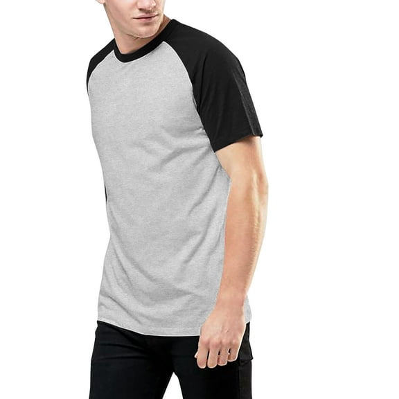 Ma Croix Mens CONTRAST RAGLAN SHORT SLEEVE T Shirts Short Sleeve Baseball Jersey Casual Sport Tee