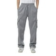 thumbnail image 1 of Ma Croix Mens Cargo Sweatpants Heavyweight Fleece Long Pants Multi Pockets, 1 of 3