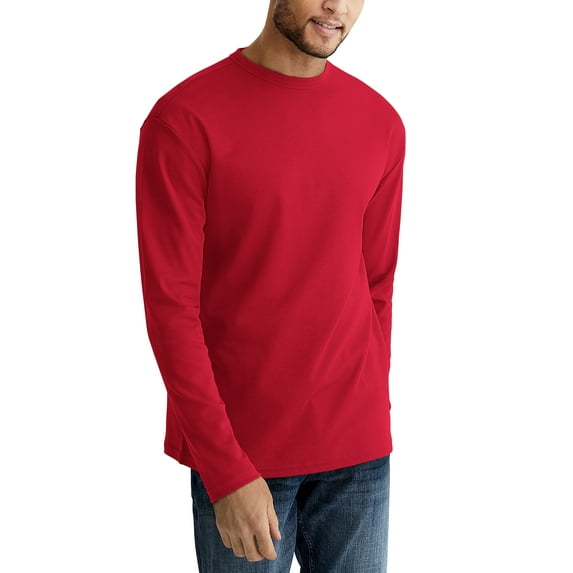 Ma Croix Mens Casual Long Sleeve Crew Neck T Shirt