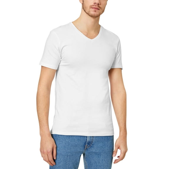Ma Croix Mens Casual V Neck Cotton Blended T Shirt