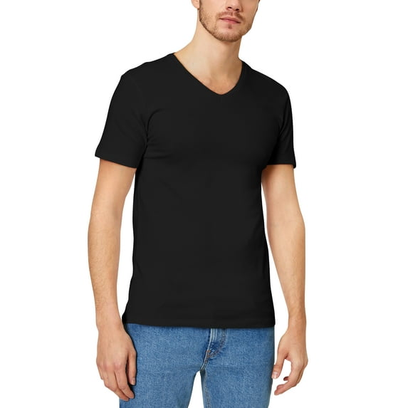 Ma Croix Mens Casual V Neck Cotton Blended T Shirt