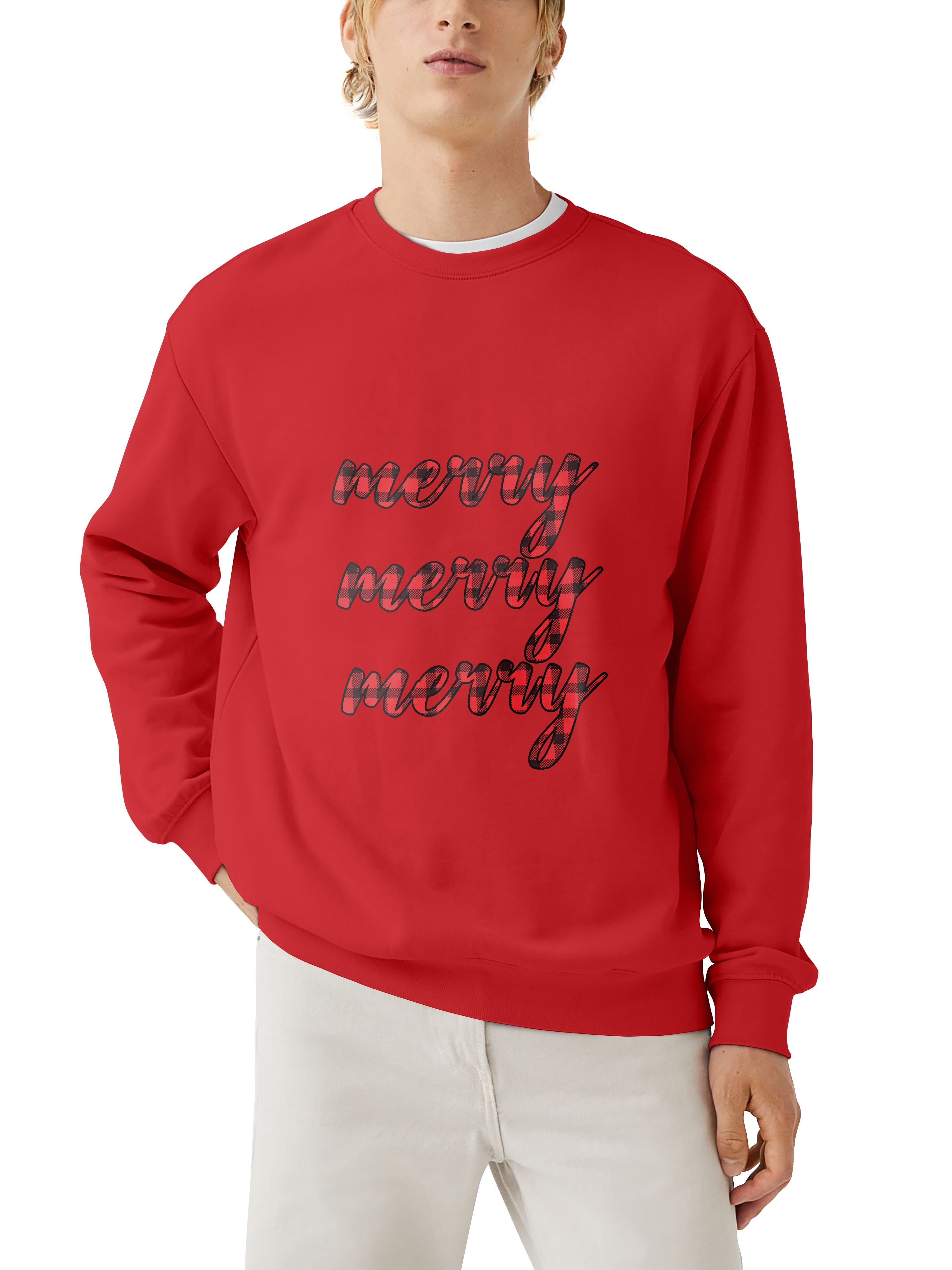 Ma Croix Mens Christmas Holiday 'Merry' Digitally Printed Ma Croix Mens Christmas Holiday 'Merry' Digitally Printed