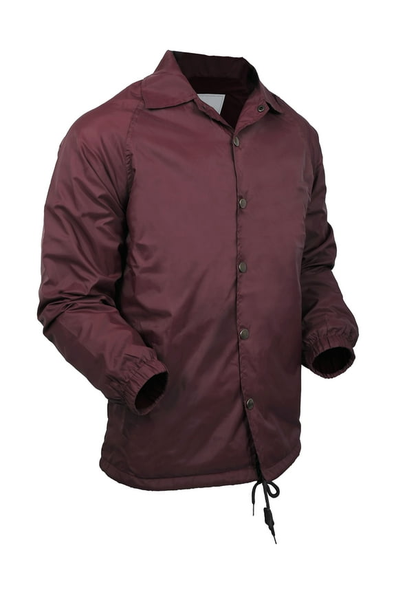 Mens Coach Jacket Lightweight Waterproof Windbreaker Outerwear Sport Coat