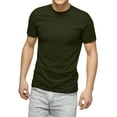 thumbnail image 1 of Ma Croix Mens Crew Neck Short Sleeve Tee Solid Plain Cotton T Shirt Big and Tall Size Available, 1 of 4