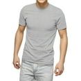 thumbnail image 1 of Ma Croix Mens Crew Neck Short Sleeve Tee Solid Plain Cotton T Shirt Big and Tall Size Available, 1 of 4