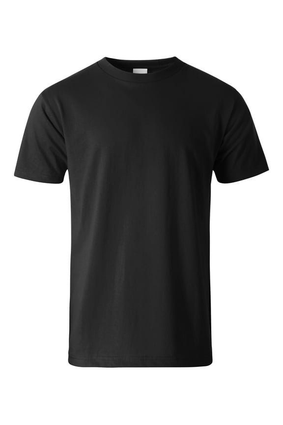Mens Crew Neck T Shirt Solid Short Sleeve Tee S-5XL Big and Tall