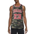thumbnail image 1 of Ma Croix Mens Designer #23 CHICAGO GOAT Camo Jersey Tank Top, 1 of 7