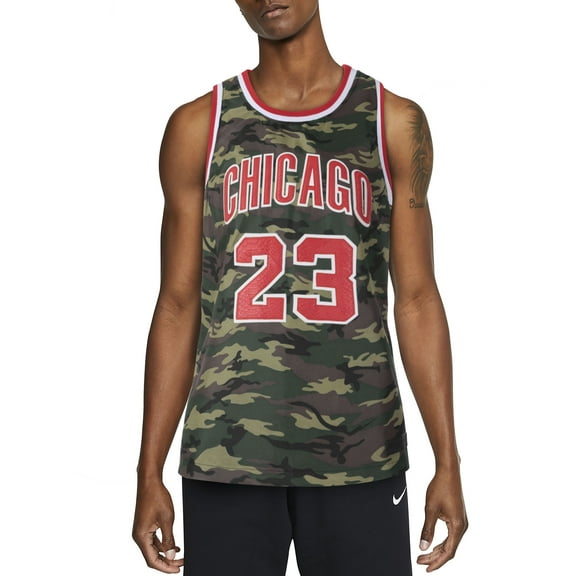 Ma Croix Mens Designer #23 CHICAGO GOAT Camo Jersey Tank Top