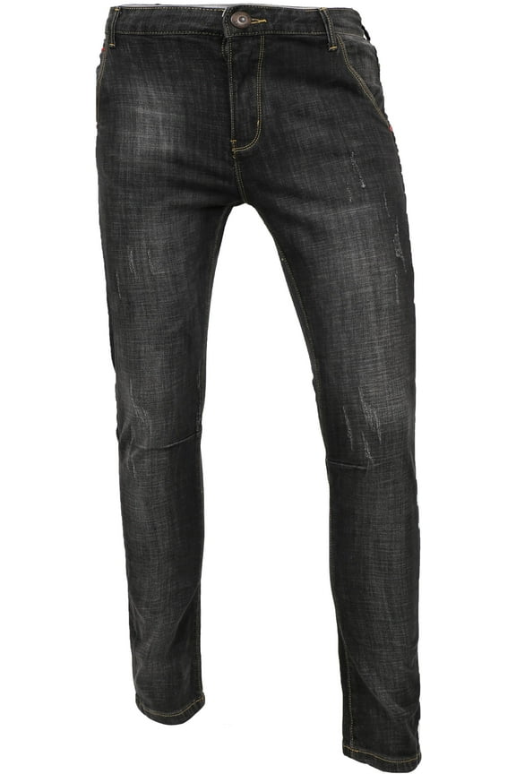 Mens Designer Jeans Stretch Denim Skinny Slim Fit Pants